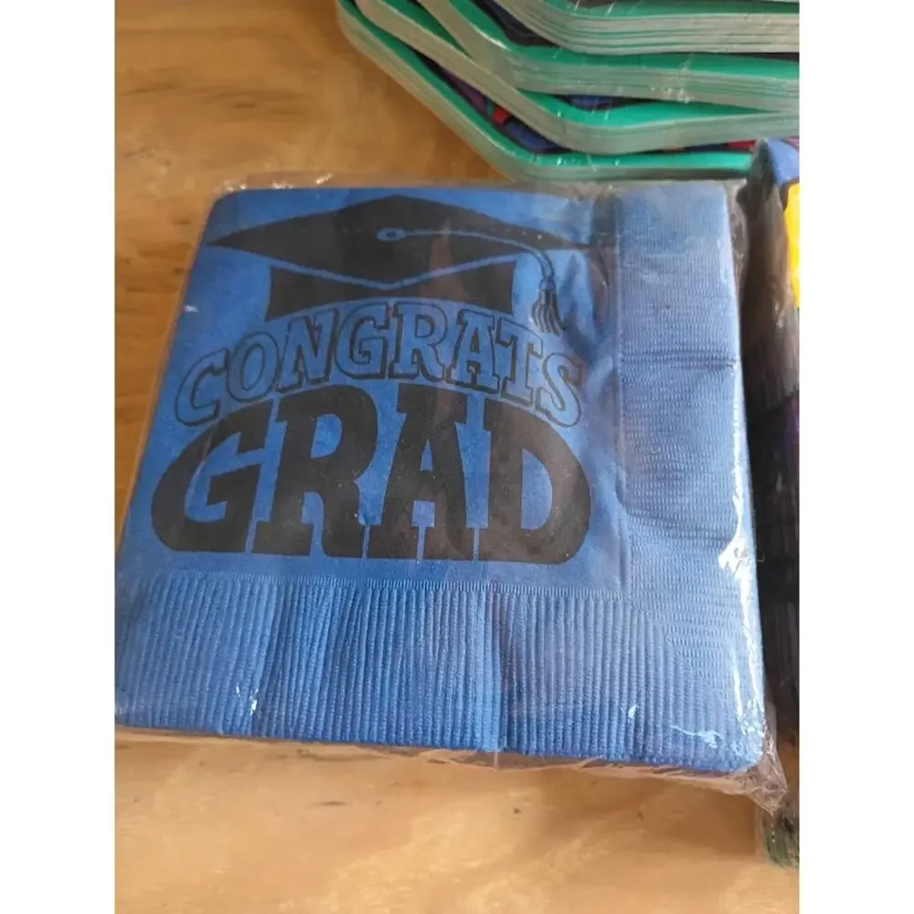 Graduation Disposable Plates and Napkins